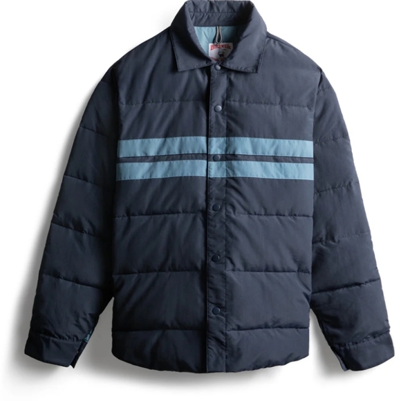 Birdwell Fireside Jacket Navy Blue Stripe NWT Medium M - Picture 7 of 8